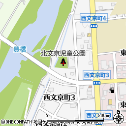 北文京町公園周辺の地図