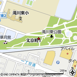 滝川東公園トイレ２周辺の地図