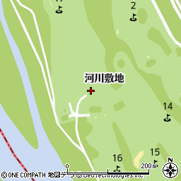 北海道滝川市扇町河川敷地周辺の地図