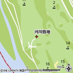 北海道滝川市扇町（河川敷地）周辺の地図