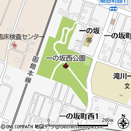 一の坂西公園周辺の地図