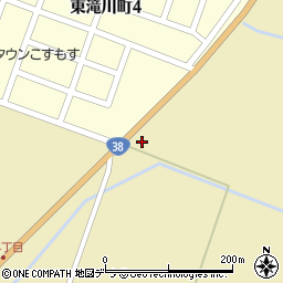 北海道滝川市東滝川410周辺の地図