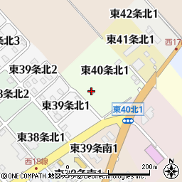 北海道標津郡中標津町東４０条北1丁目1周辺の地図