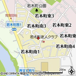 北海道赤平市若木町南周辺の地図
