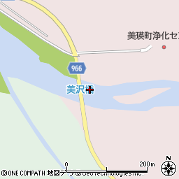 美沢橋周辺の地図