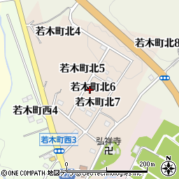 北海道赤平市若木町北周辺の地図