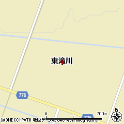 北海道滝川市東滝川周辺の地図