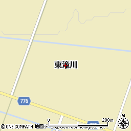 北海道滝川市東滝川周辺の地図