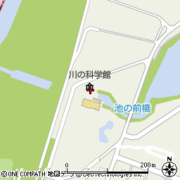 札幌開発建設部　滝川河川事務所池の前排水機場周辺の地図