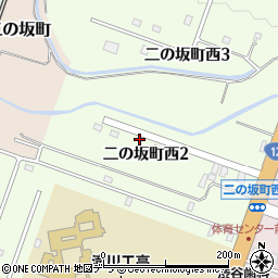 北海道滝川市二の坂町西周辺の地図