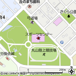 スポーツセンター周辺の地図
