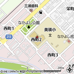 美瑛町立美瑛小学校周辺の地図