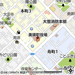 美瑛町役場　総務課職員係周辺の地図