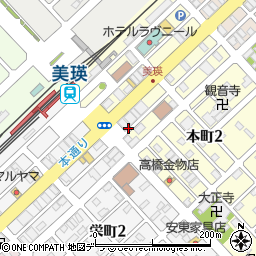 美瑛ハイヤー株式会社周辺の地図