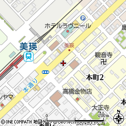 旭川信用金庫美瑛支店周辺の地図