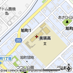 北海道美瑛高等学校周辺の地図