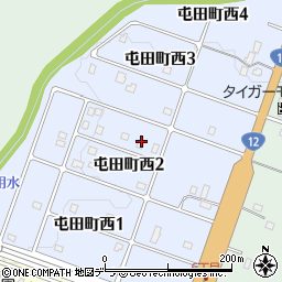 北海道滝川市屯田町西周辺の地図