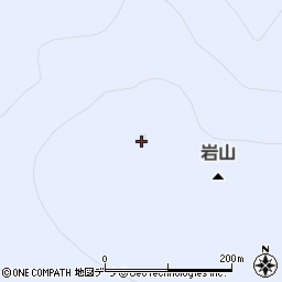 岩山周辺の地図