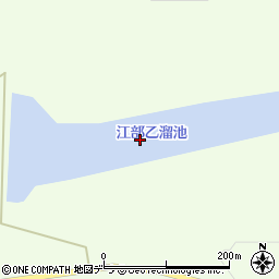 江部乙溜池周辺の地図