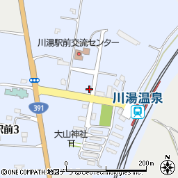 川湯駅前簡易郵便局周辺の地図