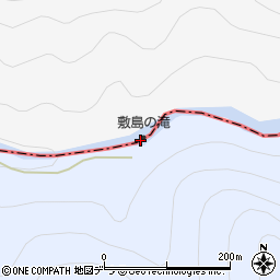 敷島の滝周辺の地図