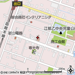 江部乙郵便局周辺の地図