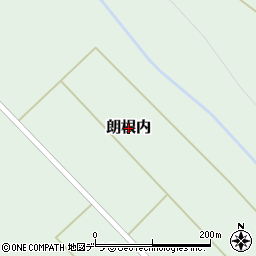 北海道美瑛町（上川郡）朗根内周辺の地図