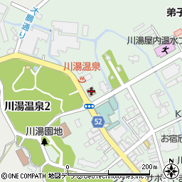 川湯郵便局周辺の地図