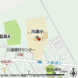 弟子屈町立川湯小学校周辺の地図