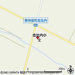 東神楽町立志比内小学校周辺の地図
