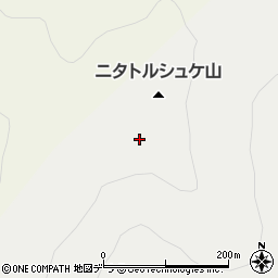 ニタトルシュケ山周辺の地図