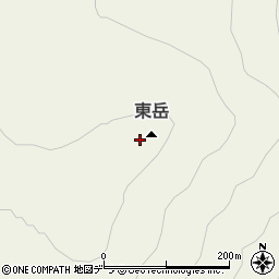 東岳周辺の地図