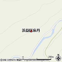 北海道石狩市浜益区床丹周辺の地図