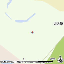 北海道標津町（標津郡）北８条西周辺の地図