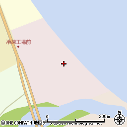 北海道標津町（標津郡）北８条東周辺の地図
