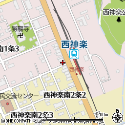 旭川信用金庫神楽支店西神楽特別出張所周辺の地図