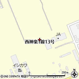 北海道旭川市西神楽１線１３号周辺の地図