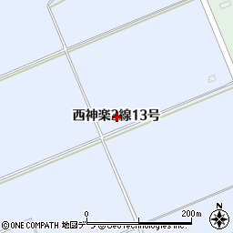 北海道旭川市西神楽３線１３号周辺の地図
