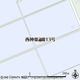 北海道旭川市西神楽３線（１３号）周辺の地図