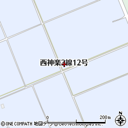北海道旭川市西神楽３線１２号周辺の地図