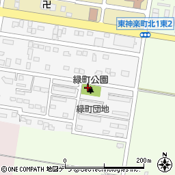 緑町公園周辺の地図