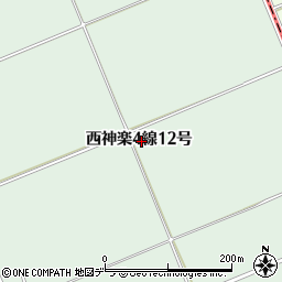 北海道旭川市西神楽４線１２号周辺の地図