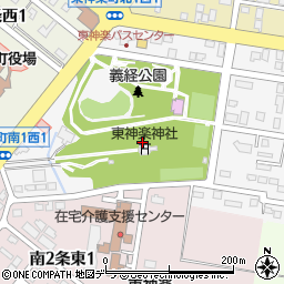 東神楽神社周辺の地図