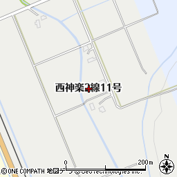 北海道旭川市西神楽２線１１号周辺の地図