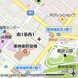北海道新聞東神楽販売所周辺の地図
