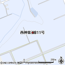 北海道旭川市西神楽３線１１号周辺の地図