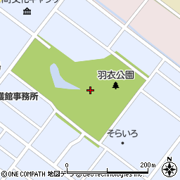 羽衣公園周辺の地図