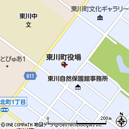 東川町役場周辺の地図