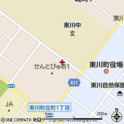 東川町立　東川日本語学校周辺の地図