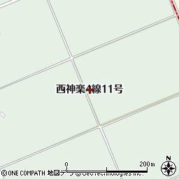 北海道旭川市西神楽４線１１号周辺の地図